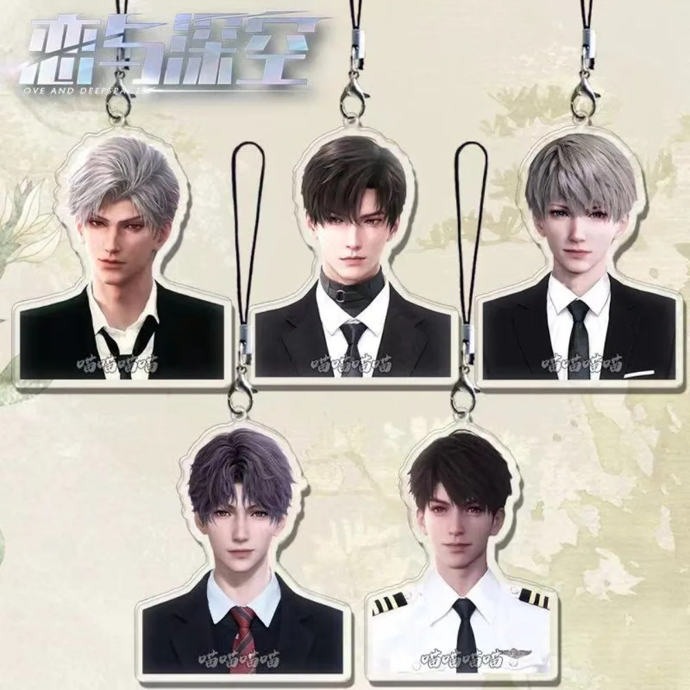 เกม Love และ Deepspace อะคริลิคพวงกุญแจ Xavier Zayne Rafayel Sylus Caleb DIY จี้พวงกุญแจอุปกรณ์ตกแต่ง