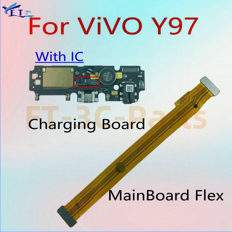 สําหรับ ViVO Y97 V1813A V1813T ชาร์จ USB ชาร์จพอร์ตไมโครโฟน Dock Connector หลัก Flex Cable อะไหล่