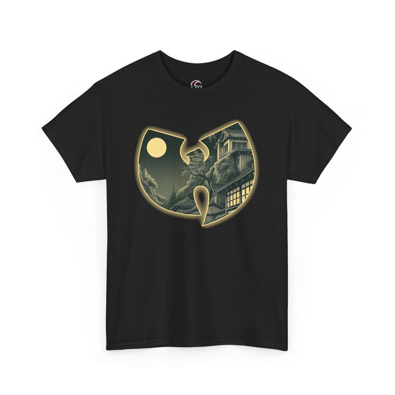 Wu-Tang Clan Japan Moon Glow เสื้อยืด, เสื้อยืดฮิปฮอป, Wu-Tang Clan Feudal Japan Tee