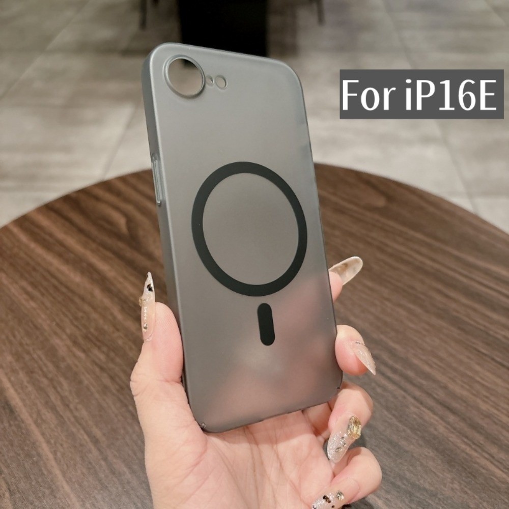 เหมาะสําหรับ iPhone 16E 7 8 Plus X XS Max XR 11 12 13 Pro Max 14 SE2 SE3, Magnetic Series Translucent Matte Series เคสโทรศัพท์