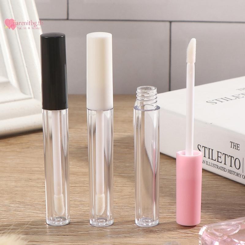 RENBG 10 ชิ้น/ล็อต 2.5ML ลิปกลอสหลอด DIY ลิปกลอสขวดคอนเทนเนอร์เครื่องสําอางที่ว่างเปล่า TH