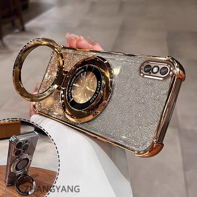 สําหรับ iPhone X Xs Xr Xs Max Clear กรณีหนาชุบซิลิโคน ShockProof เคสโทรศัพท์ CCCCA10