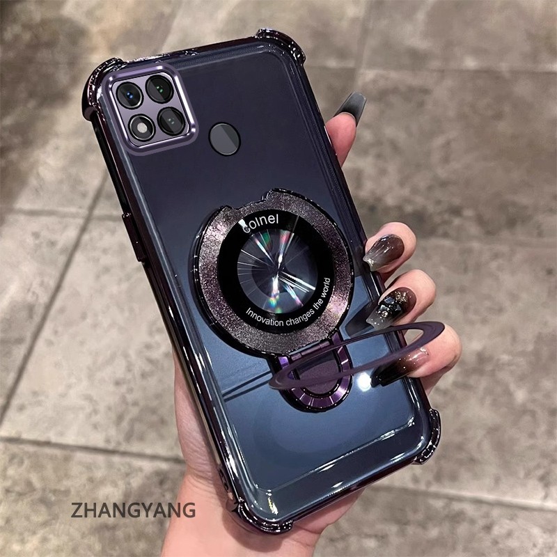 สําหรับ Redmi 9c 10A Clear Case หนาฝาครอบชุบซิลิโคน ShockProof เคสโทรศัพท์ CCCCA9