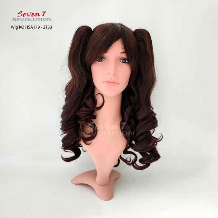 วิกผมคอสเพลย์แบบหนีบลอนยาว (KO HSA179) - 2T33 สีน้ําตาล