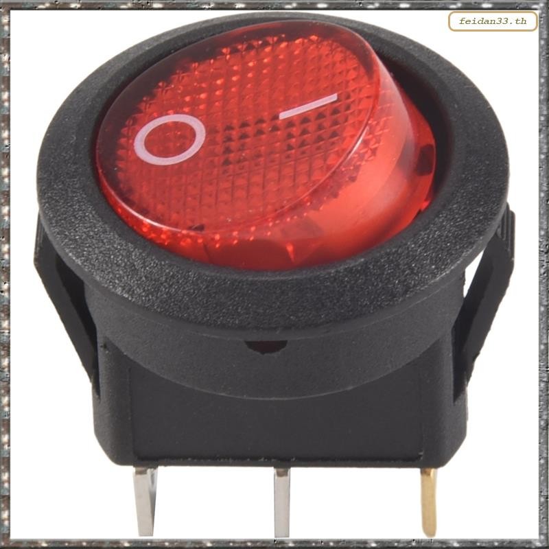 [LHY] Toggle Switch Bipolar ON OFF Red 3 Pin 20mm