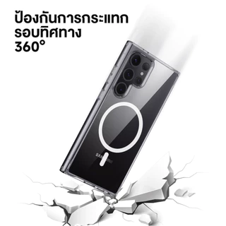 rock space เคส Magnetic SAMSUNG /S26 FE/S25 FE/S25 Edge case /เคสใส /จะไม่เปลี่ยนเป็นสีเหลือง/เคส S26 Ultra/S26 Plus/S26