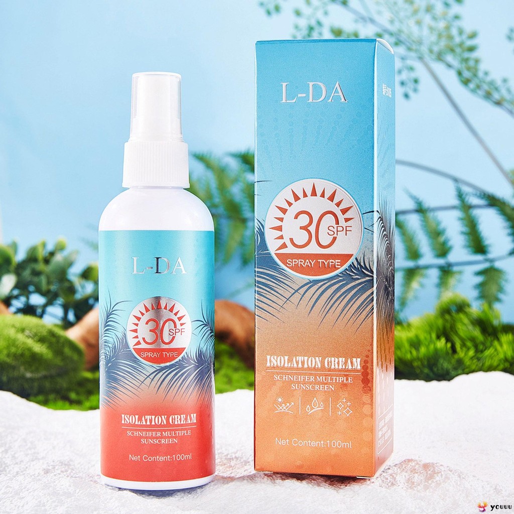 100มิลลิลิตรป้องกันรังสียูวีฤดูร้อนครีมกันแดดใบหน้าสเปรย์ควบคุมน้ํามันสดชื่นยาวนานครีมกันแดดสเปรย์สําหรับกีฬากลางแจ้งขี่จักรยานว่ายน้ํา