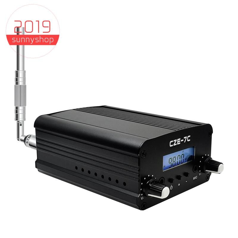 [sunnyshop2019]CZE-7C 7W Long Range FM Transmitter เครื่องส่งสัญญาณ FM ไร้สายคุณภาพสูงสําหรับ Drive-