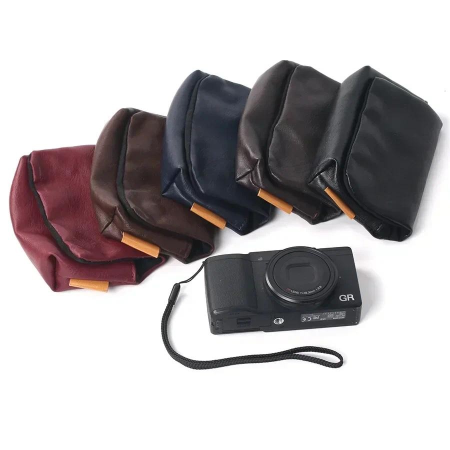 หนัง PU กล้องนุ่มสําหรับ SONY ZV-1 ZV1 DSC-RX100 RX100 Mark VII VI V IV III II I M7 M6 M4 M3 HX99 HX