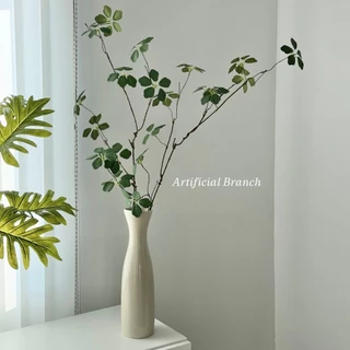 [พร้อมส่ง] Jnihouse : กิ่งไม้ประดิษฐ์ ใบ5แฉก (Green leaves)(Tree)