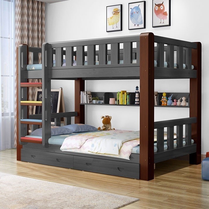 Children's Bed Bunk Bed Upper and Lower Wooden Bed Two-Layer High and Low Bed Mother and Child Bed