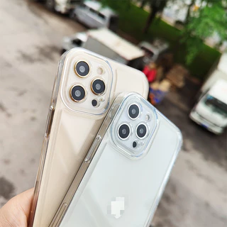 ใช้ได้ iPhone 11 13 12 14 15 Pro MAX 14 15 7 8 Plus XR XSMAX SE2020 เคสโทรศัพท์ซิลิโคนกันกระแทกโปร่งใสคุณภาพสูง