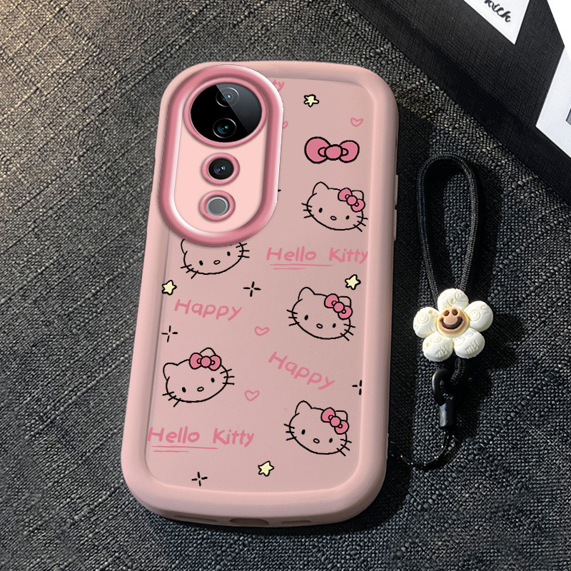 สําหรับ Vivo V40 V30 V29 5G กรณี Vivo V40 V30 Pro Kitty เคสโทรศัพท์กันกระแทกและ Dropproof สไตล์ซิลิโคนป้องกันกรณีที่มีรูปลักษณ์สูง