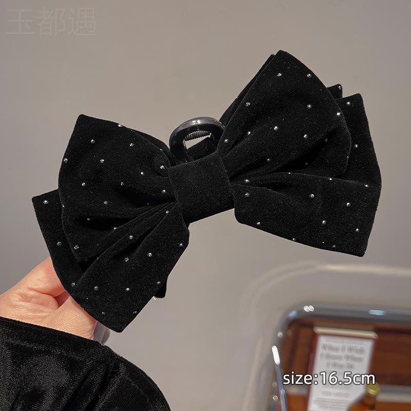 Gypsophila Princess Shark Clip~ Temperament Rhinestone Bow Princess Head Clip คลิปฉลามหญิง ราคา ถูกที่สุด ดีลบีเคเค แกลเลอรีภาพที่ 4