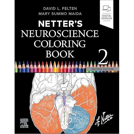 สมุดระบายสี Neuroscience ของ Netter รุ่นที่ 2 9780443117312