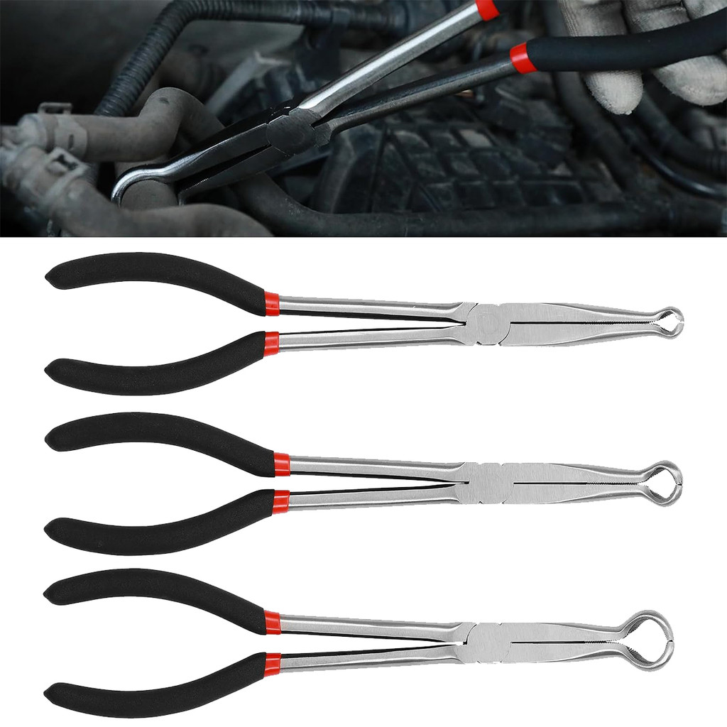 1 ชิ้น O-Shape Gripper Plier เหล็กคาร์บอน Spark Plug Removal คีมยาวรถไฟฟ้า Disconnect Plier หม้อน้ําท่อ Clamp
