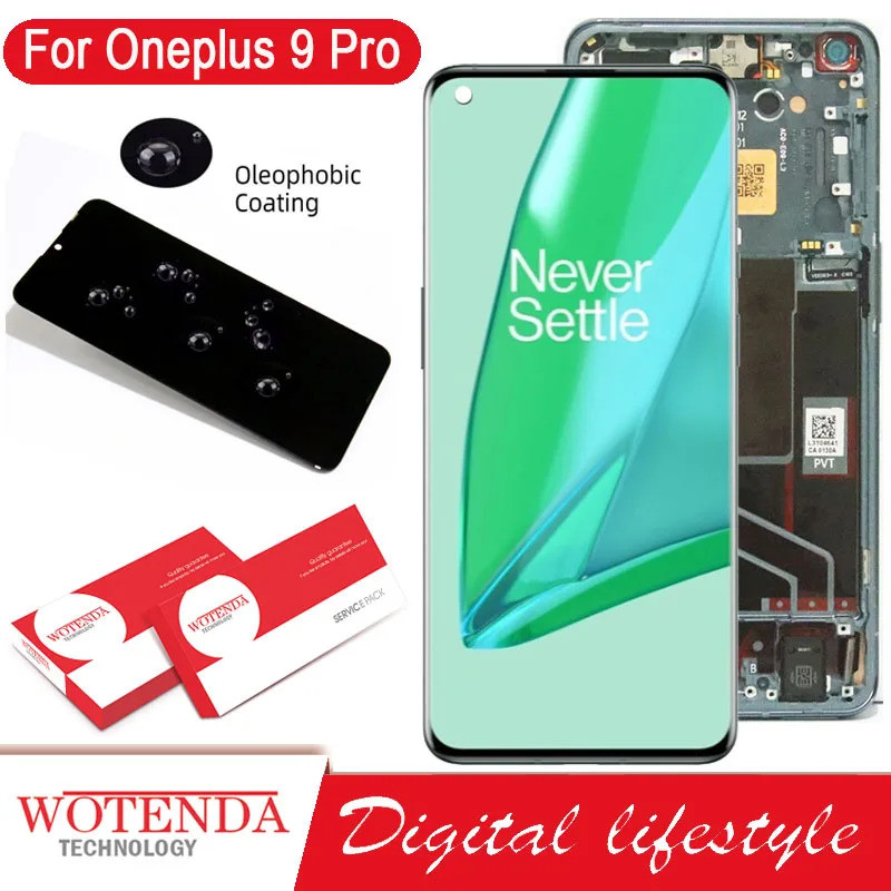 6.7LTPO Fluid2 AMOLED สําหรับ OnePlus 9 Pro จอแสดงผล LCD Touch แผง LE21, LE2125 สําหรับ OnePlus 9Pro