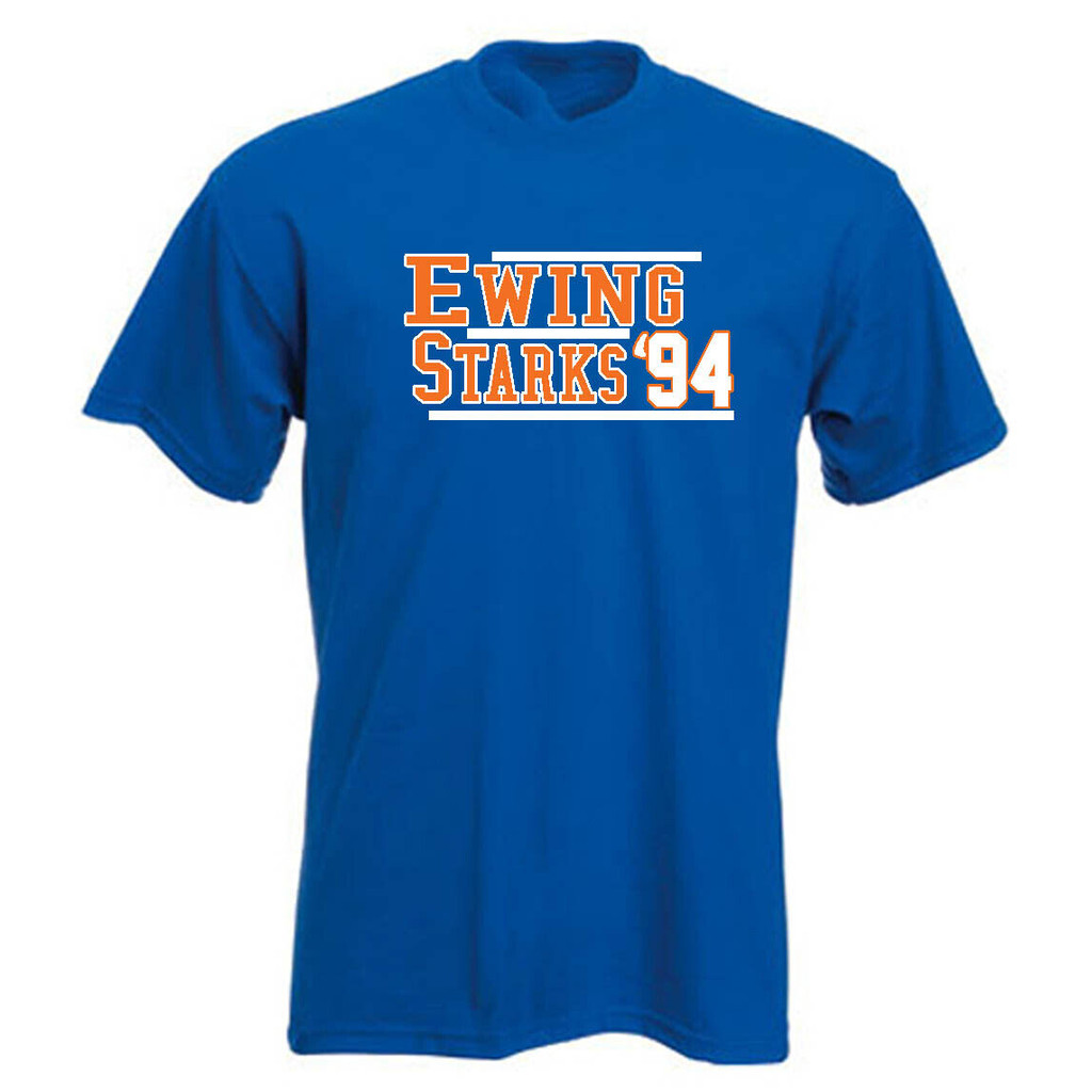 Patrick Ewing John Starks New York Knicks 1994 เสื้อยืดแขนสั้นยาว