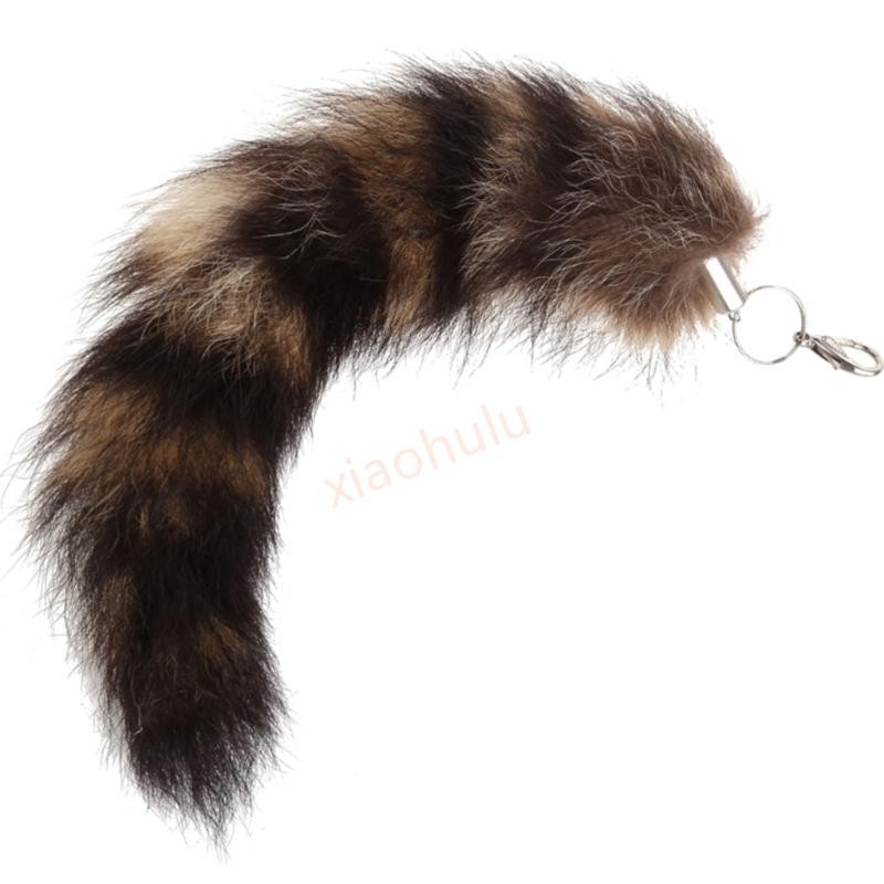 for Key Ring Raccoon Coat Tails Chain Keychain Keyring  New