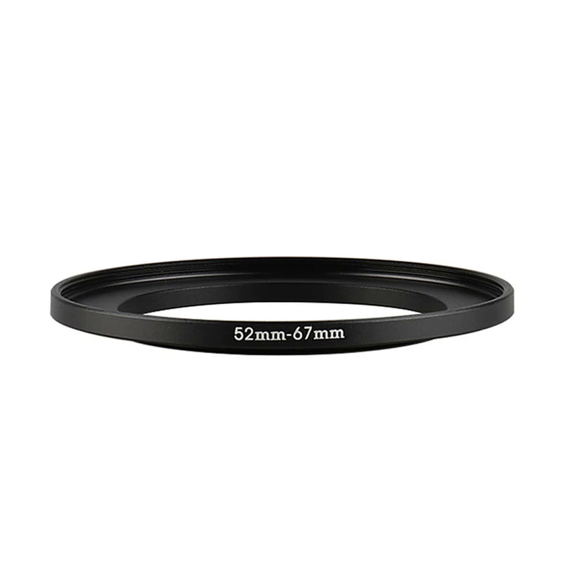 Aluminum Black Step Up Filter Ring 52mm-67mm 52-67 mm 52 to 67 Filter Adapter Lens Adapter for Canon