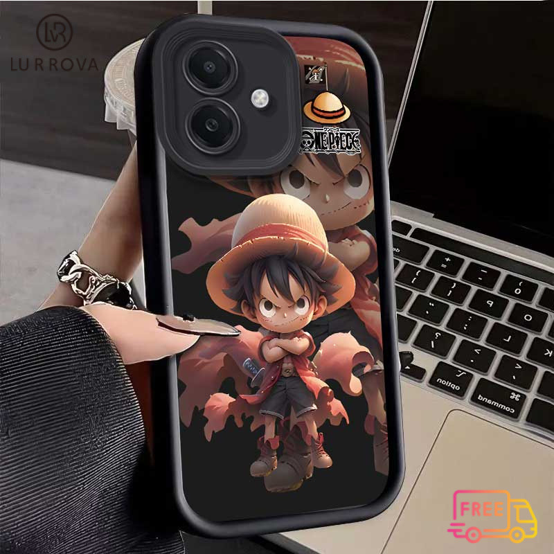 เคสโทรศัพท์ OPPO A6PRO A5X A5 5G A3X A3 PRO A5 PRO A80 A60 A79 A38 A18 A17 A57 2022 4G A78 A58 A7 A5S A12 น้อยLuffyกันกระแทกTPUเคสโทรศัพท์