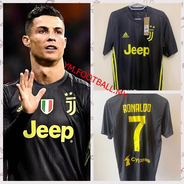 Retro Jersey Juventus Season 18-19 ออกแบบเองสำหรับ Ronaldo Dybala สินค้าคุณภาพสูง