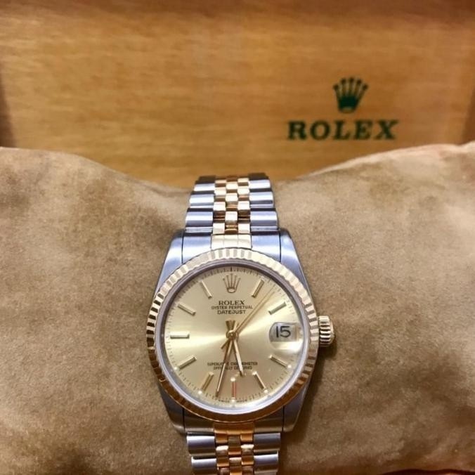 Rolex boysize นาฬิกาผู้หญิง preloved นาฬิกาสุภาพสตรีแท้ดั้งเดิม