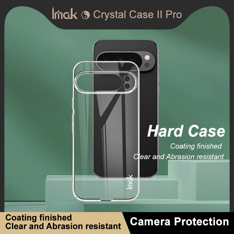 Pixel 9 เคส IMAK Crystal II Pro ปกแข็งโปร่งใสสําหรับ Google Pixel9 Pro XL