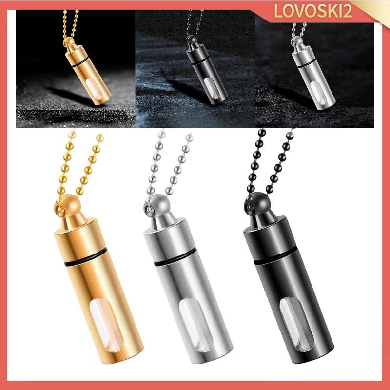 [Lovoski2] Urn Ash Chain เครื่องประดับศพ Urn สร้อยคอหลอดขวด Keepsake สีรักษาสําหรับผู้หญิงผู้ชายงานศ