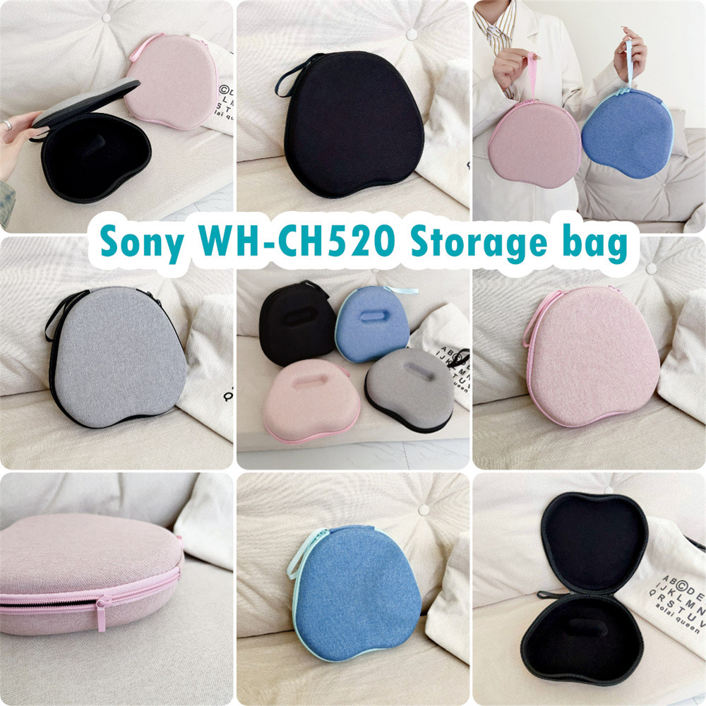 Case Homefor Sony WH-CH520 เคสหูฟัง Colourful ชุดหูฟังกระเป๋าเก็บ EVA แผ่นรองหูฟังปลอกกล่อง