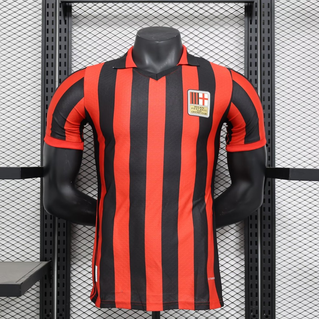 Player Version 2425AC125 Anniversary Edition Football Top Sports เสื้อยืดแขนสั้น AAA+