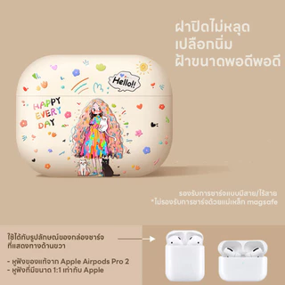 เคสหูฟังซิลิโคนนิ่ม เคสป้องกันหูฟัง ลายการ์ตูน เคสหูฟังลายการ์ตูนน่ารัก ซิลิโคนนิ่ม กันรอยขีดข่วน สำหรับAirpods3/4/Pro2