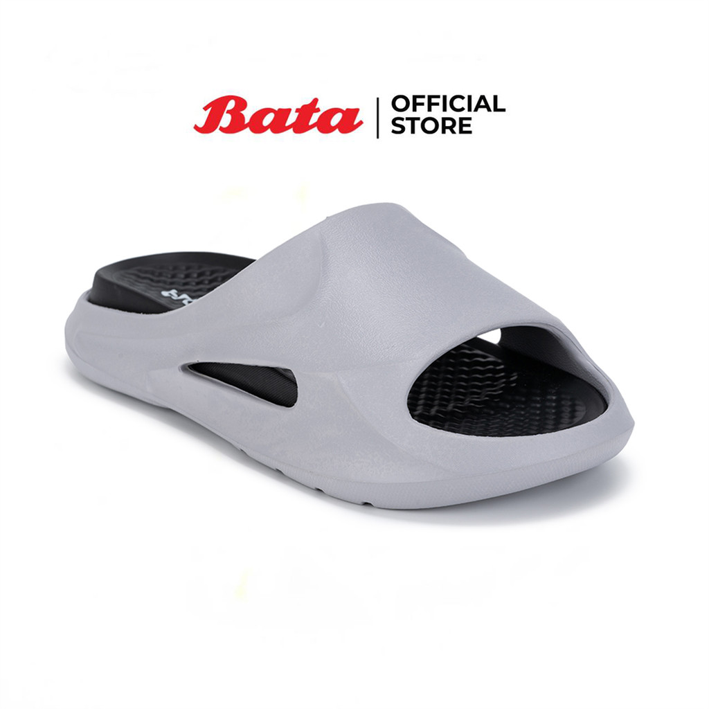 Bata บาจา รองเท้าแตะแบบสวม แฟชั่น สวมใส่ง่าย น้ำหนักเบา ไม่ลื่น สำหรับผู้ชาย รุ่น FLOATZ สีเท่า 8102061 สีดำ 8206061