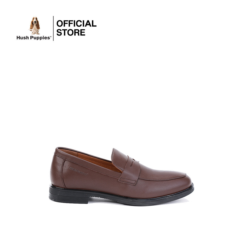 Hush Puppies รองเท้าผู้ชาย รุ่น HP 8HDFB3124F - สีน้ำตาล (รองเท้าทางการหนังแท้ แบบสวม)