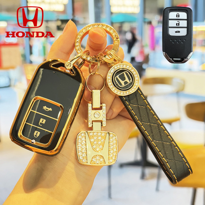 ฝาครอบกุญแจรถยนต์ฮอนด้า เคสกุญแจฮอนด้า เหมาะสําหรับ Honda city/jazz/accord/city 2014 top/HR-V/CR-V
