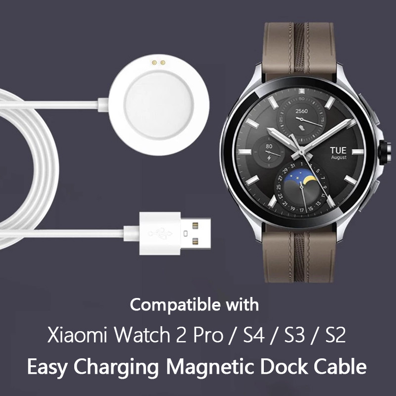 คุณภาพสูง USB ง่ายสายชาร์จสําหรับ Xiaomi นาฬิกา 2 Pro S4 S3 S2 42 มม.46 มม.H1 SmartWatch Magnetic Ch