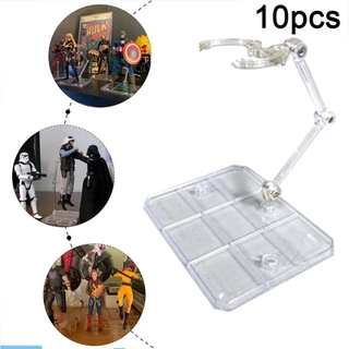10pcs Tamashii Stage Assembly Action Figure ผู้ถือฐาน SHF สําหรับ Spirit Stand หุ่นยนต์ Spirits Saint Seiya Gundam DIY ตุ๊กตารุ่นขาตั้งปรับความสูงจอแสดงผล