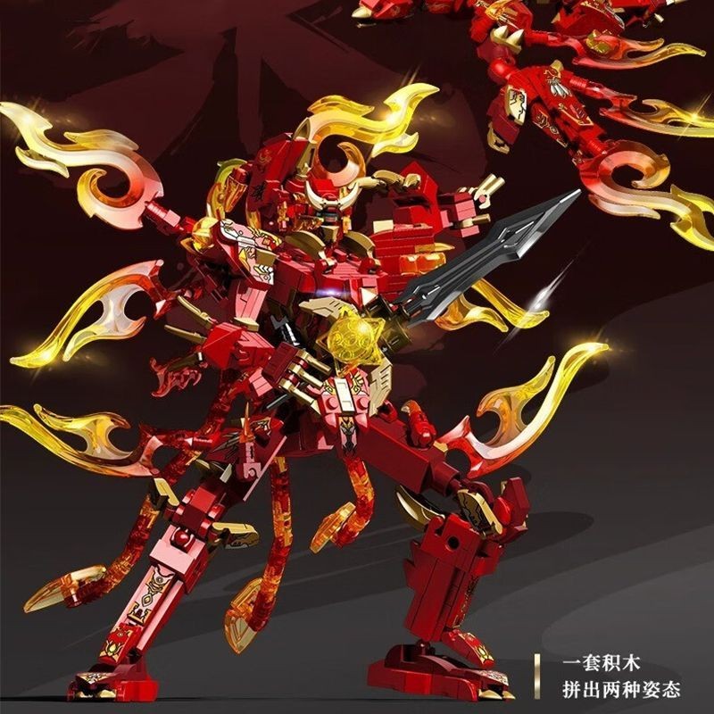 [คลังสินค้าพร้อมจัดส่งที่รวดเร็ว] Senbao Building Blocks ประกอบ Suzakuba ประกอบ Mecha รูปประกอบของเล่นเด็กการศึกษาของเล่นเด็กวันเกิด
