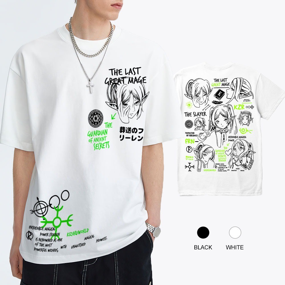 เสื้ออนิเมะ - Unisex - Selection - Frieren: Beyond Journeys End - Frieren - เสื้อเชิ้ตผ้าฝ้าย