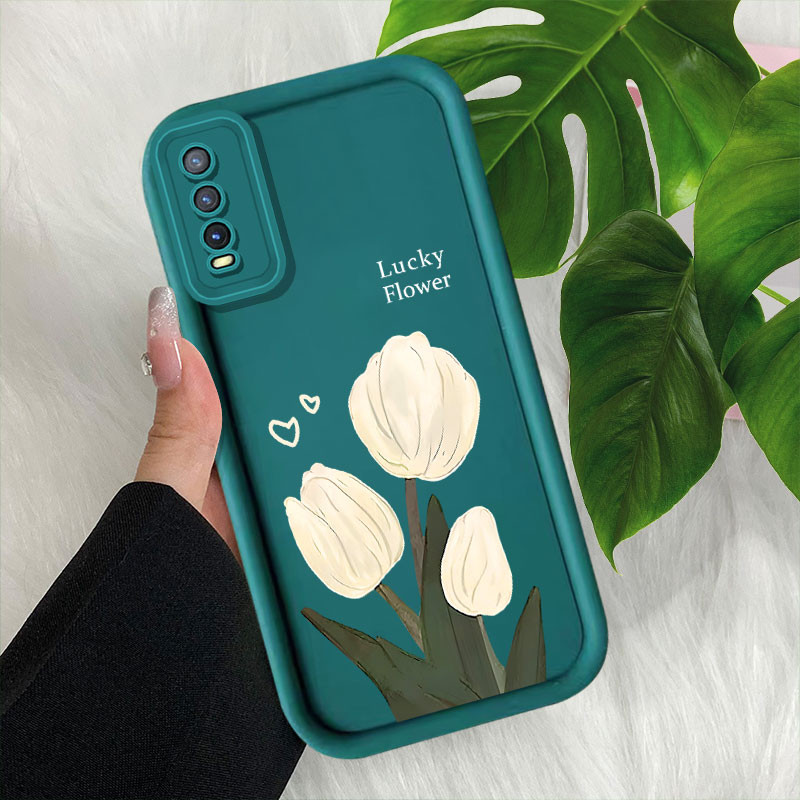 แฟชั่นtulip Chanเคสโทรศัพท์สําหรับVIVO Y20 V1901A V2026 V2033 V2027V2032 V2042 V2029 V2028 V2038 V21