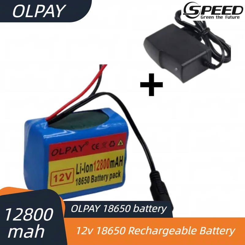 ✿แบตเตอรี่ลิเธียม Jungla 3S2P 12V 18650 12800mAh Li-ion แบบชาร์จไฟได้ battery