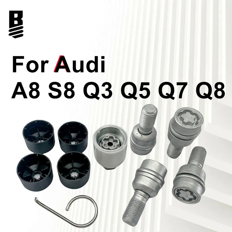 A-L 8R0698139 A Set of Tire Screw Tools BOLT BOSS for Audi A8 S8 Q3 Q5 Q7 Q8