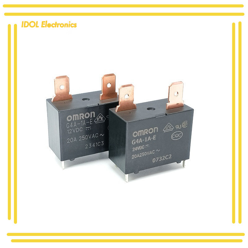ราคาถูก! RELAY รีเรย์ G4A-1A-E 5VDC 12VDC 24VDC 4ขาลงปริ้น ถ่ายจากของจิง พร้อมส่งในไทย