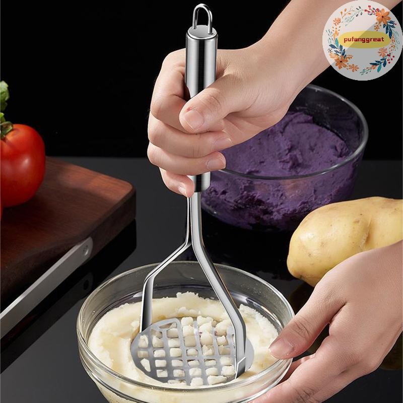 Pufanggreat ครัว Gadget Creative โคลนกด Masher น้ําซุปข้นน้ําผลไม้ Maker สแตนเลสมันฝรั่ง Crusher Pusher เครื่องมือผลไม้ Cocina Cozinha TH