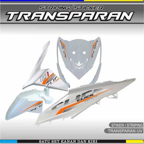 TRANSPARENT VARIATION STRIPING BEAT FI STICKER HONDA MOTORCYCLE LATEST VARIATION SIMPLE L2