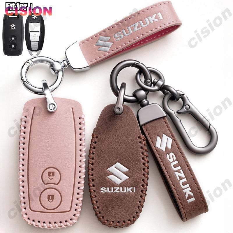 ของแท้หนังสมาร์ท Keyless Remote Fob กุญแจรถผู้ถือ Shell Protector สําหรับ Suzuki Ertiga Ciaz Celerio Vitara Brezza Swift Kizashi SX4 S-Cross Ignis Baleno Landy Across
