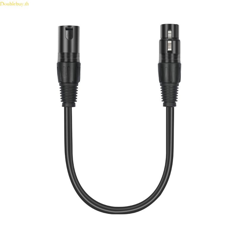 Doublebuy Professional 3Pin Male to 5Pin DMX512 Female Adapter Cables for Stage Lighting and Music