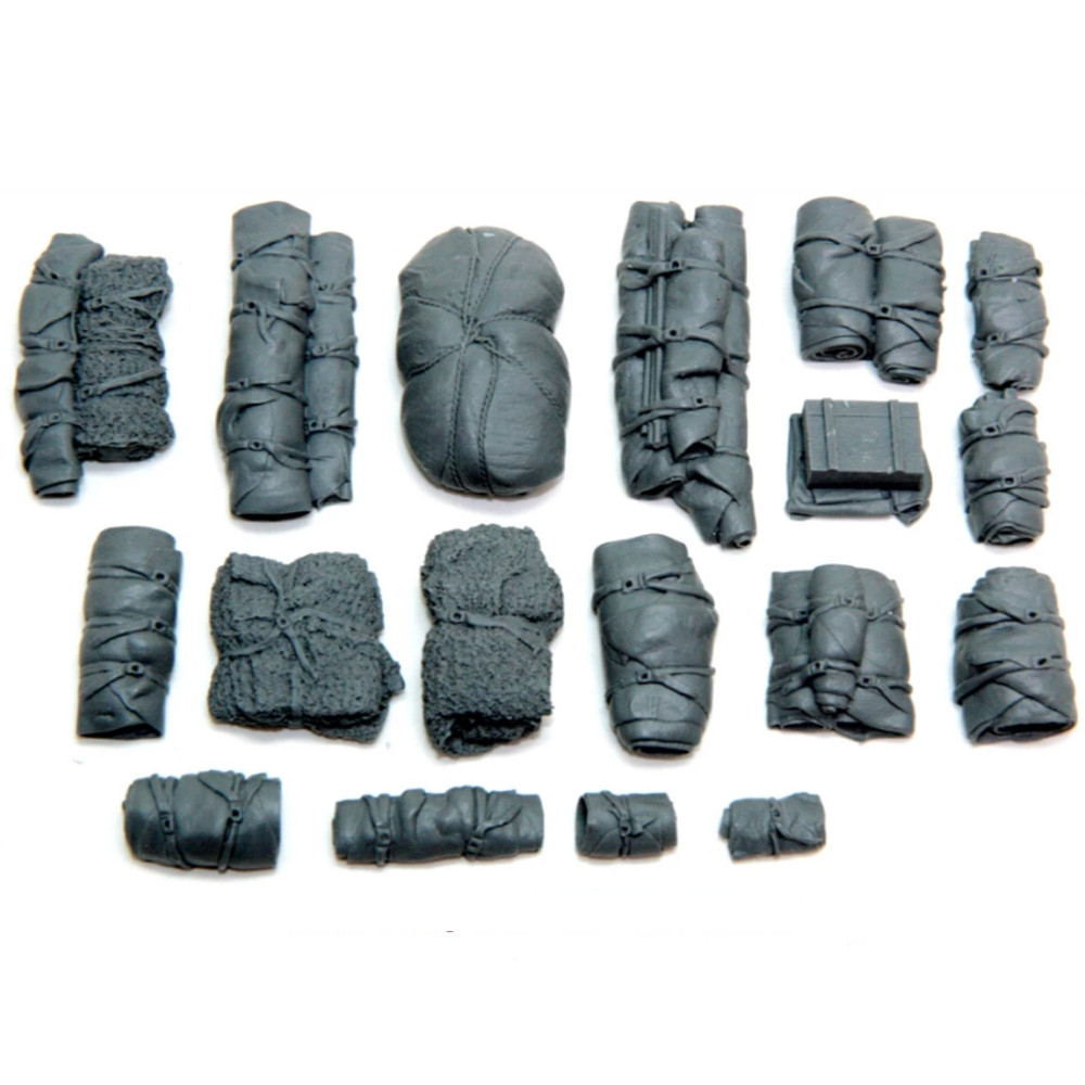 1/35 Universal/Generic Tents & Tarps ชุด (18 ชิ้น), ทหารฟิกเกอร์โมเดลเรซิ่น, GK, ธีมทหาร, ชุดประกอบและไม่ได้ทาสี