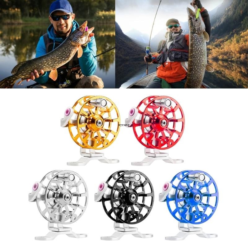 Mg Fly Reel 53 มม.50g รอกตกปลาโลหะอัพเกรดฐานน้ําหนักเบา Mini Fly Wheel