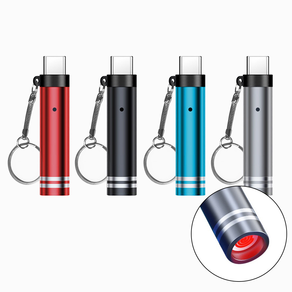 Airplane Type C Phone Lighter Windproof Outdoor Fire Lighter OTG Adapter ราคา ถูกที่สุด โปรบีเคเค
